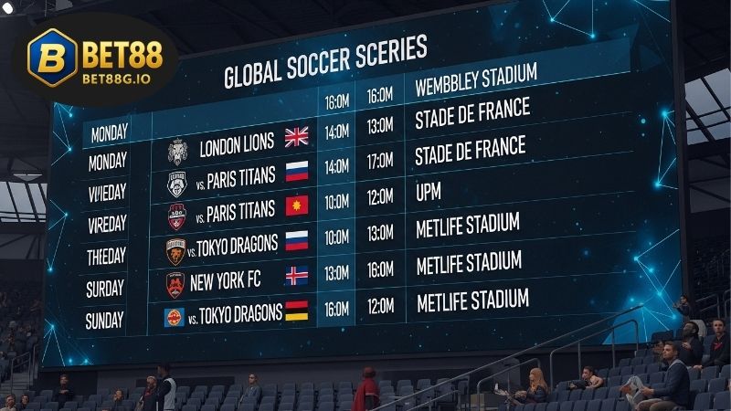 Lịch thi đấu Bet88 – Xem kèo chuẩn và theo dõi trực tiếp 9 Các hạng mục trong lịch thi đấu Bet88